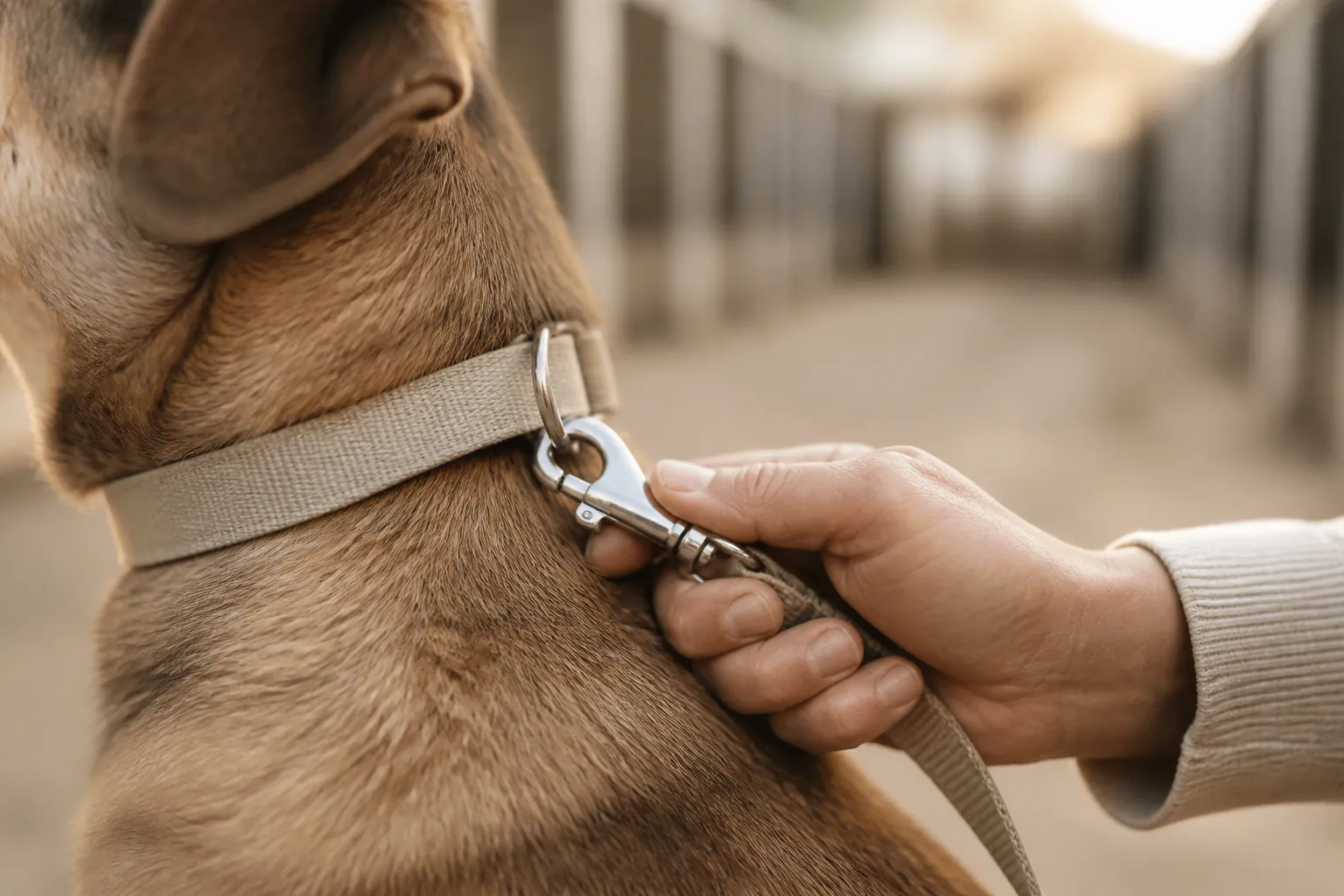 Chien croisé adopté en refuge avec son certificat d'adoption