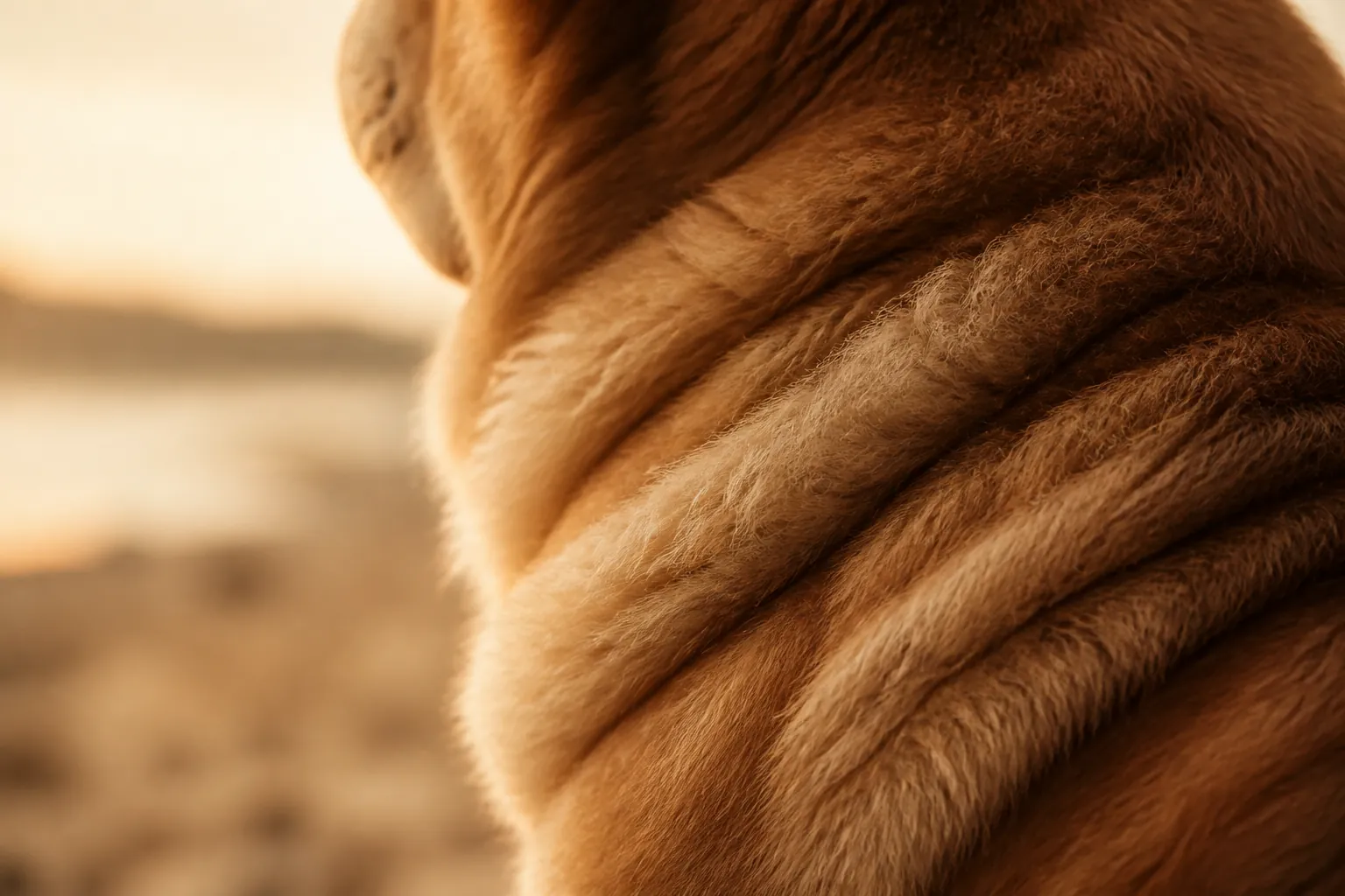 Chow-Chow adulte, face caractéristique avec plis cutanés autour des yeux