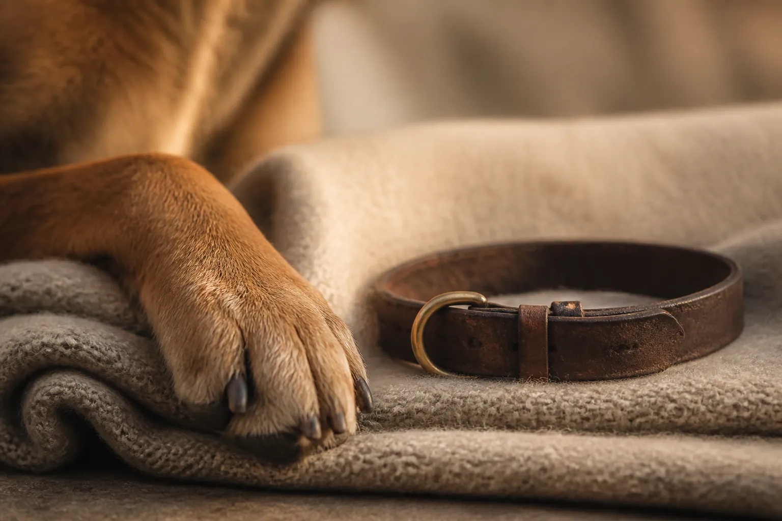 Chien croisé adopté en refuge avec son carnet de santé