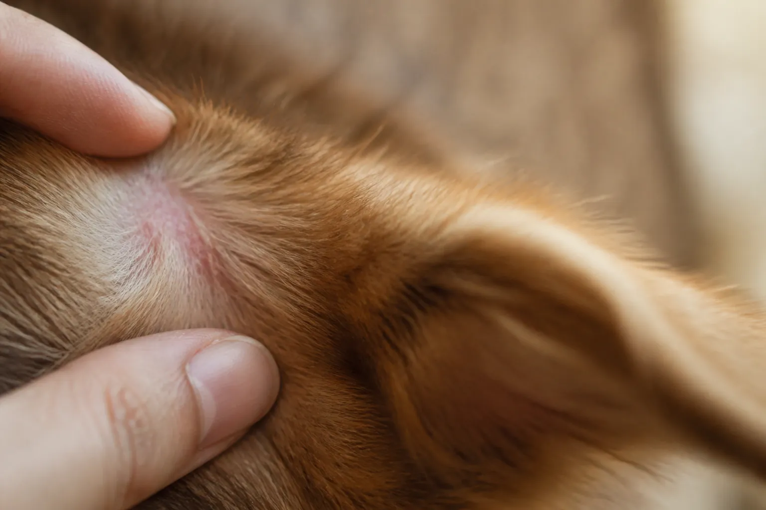 Zones d'accrochage fréquentes des tiques sur un chien